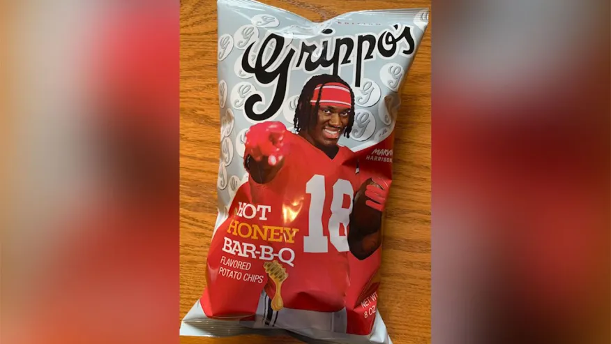 Ohio State’s Marvin Harrison Jr. signs NIL deal with Grippo’s chips