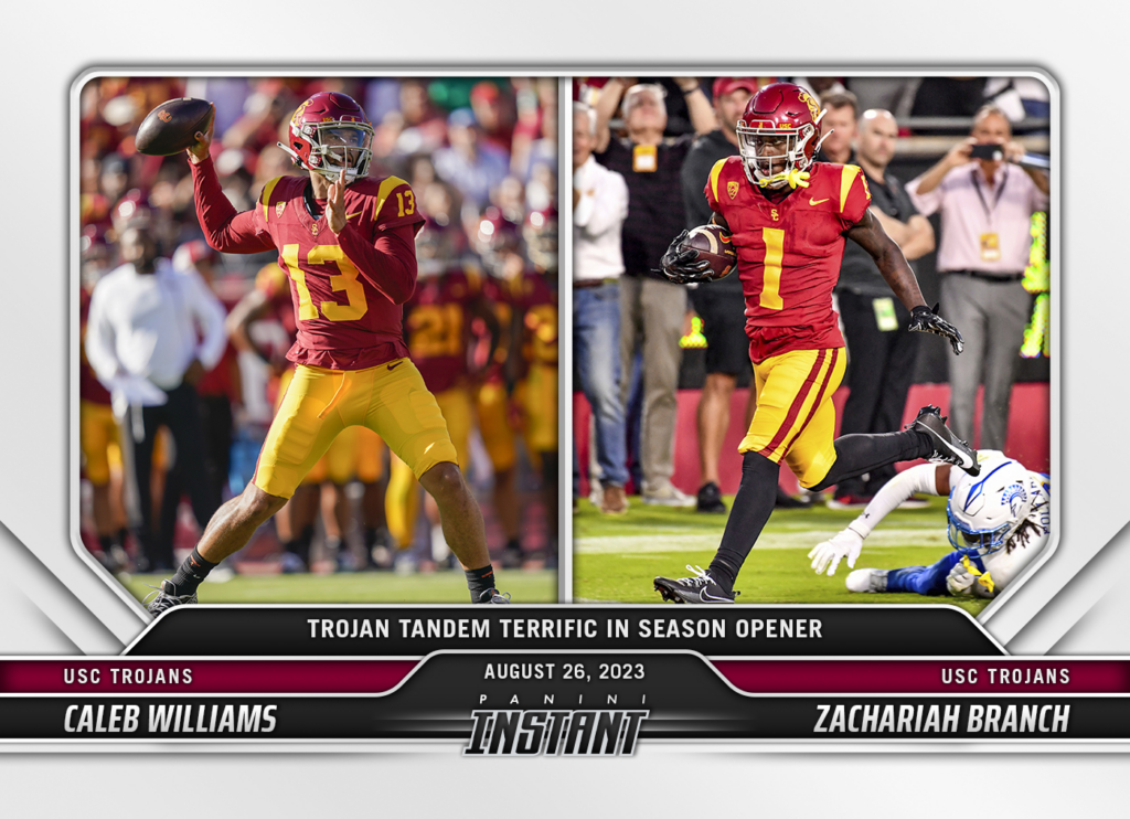 USC's Zachariah Branch signs multi-year NIL deal with Panini America