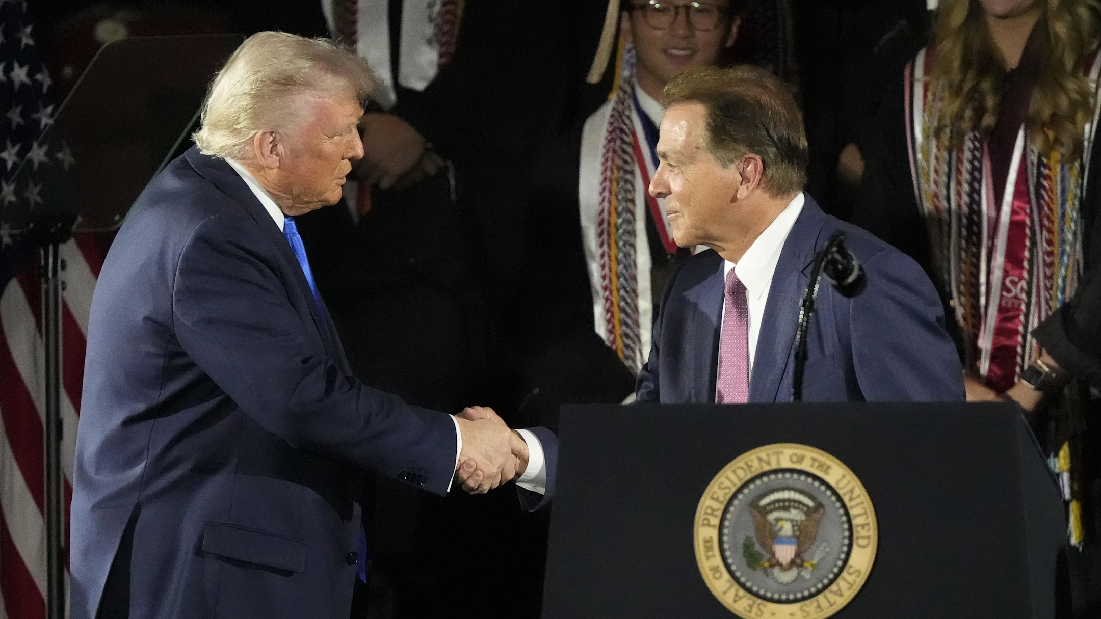 President Donald Trump mulls executive order on college football NIL payments after Nick Saban meeting: report